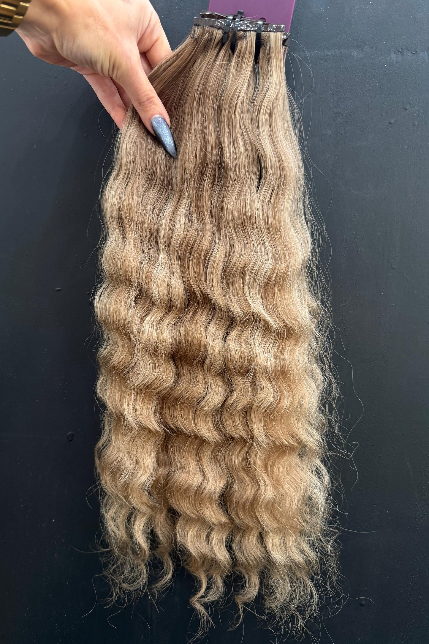 PRE-BONDED COLORED SLAVIC CURLY 46cm : 72g