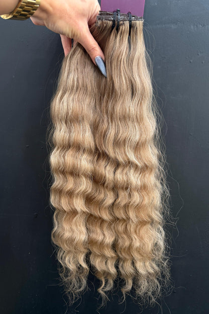 PRE-BONDED COLORED SLAVIC CURLY 46cm : 72g