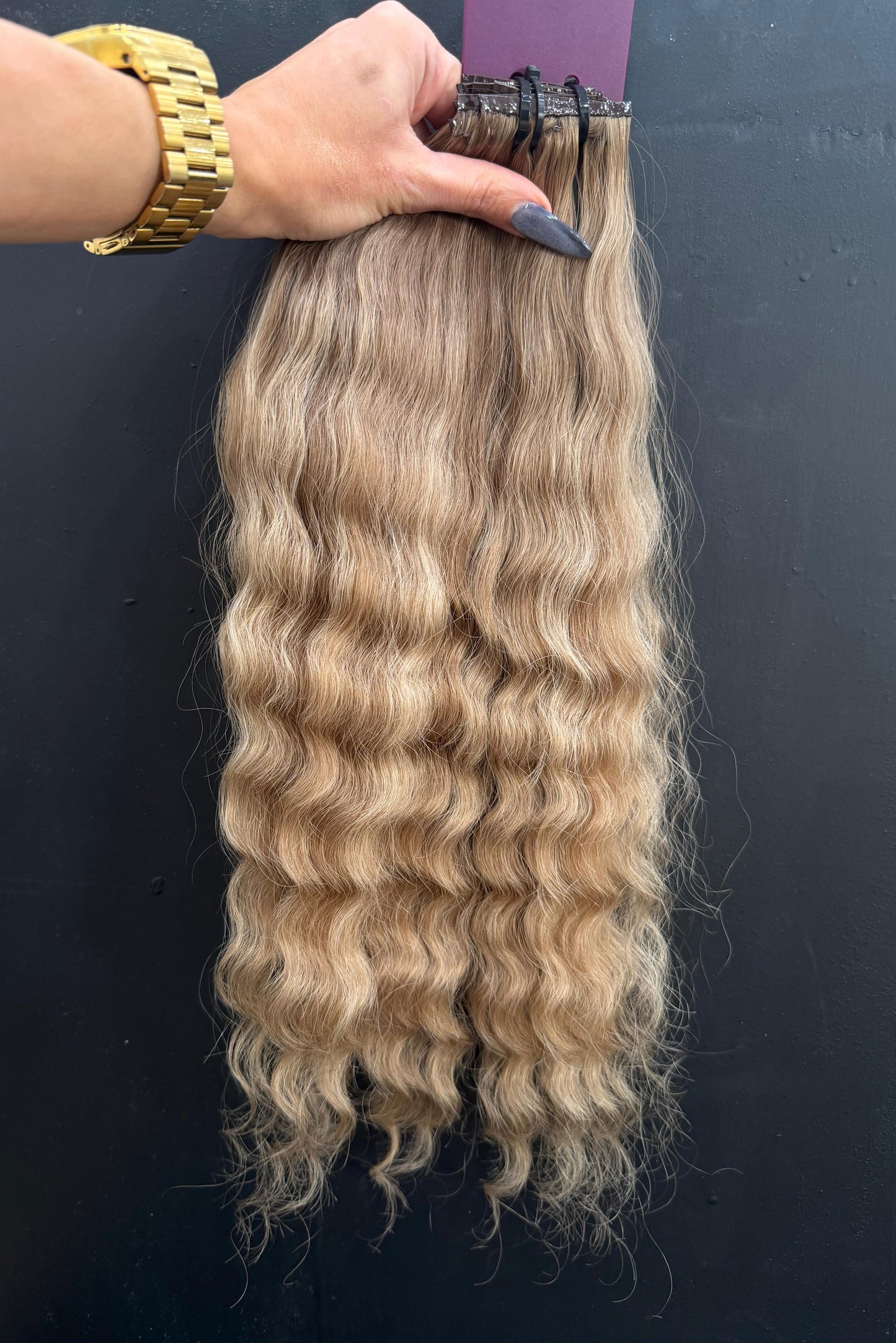 PRE-BONDED COLORED SLAVIC CURLY 46cm : 72g