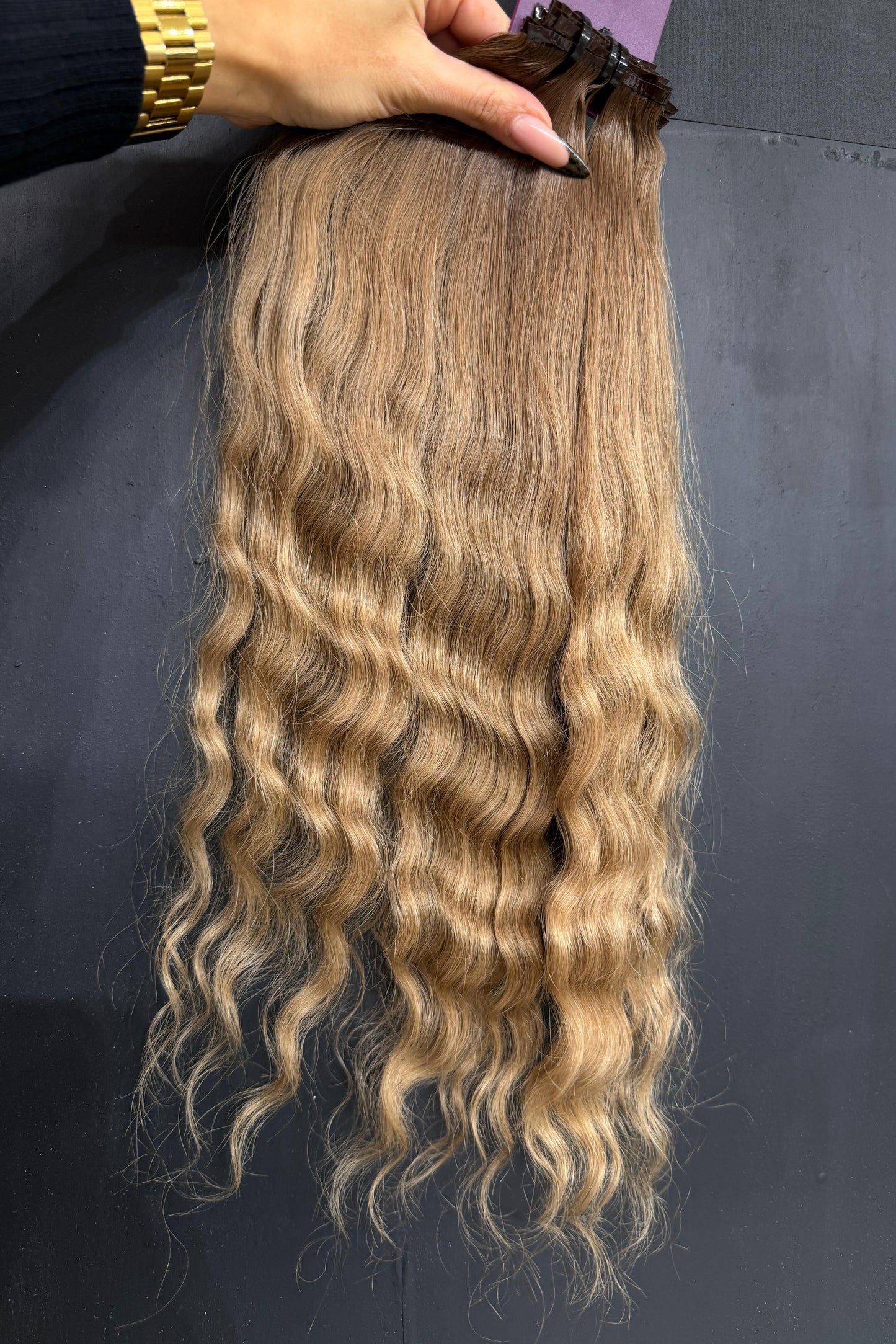 PRE-BONDED COLORED SLAVIC DEEP WAVE 44cm : 57g