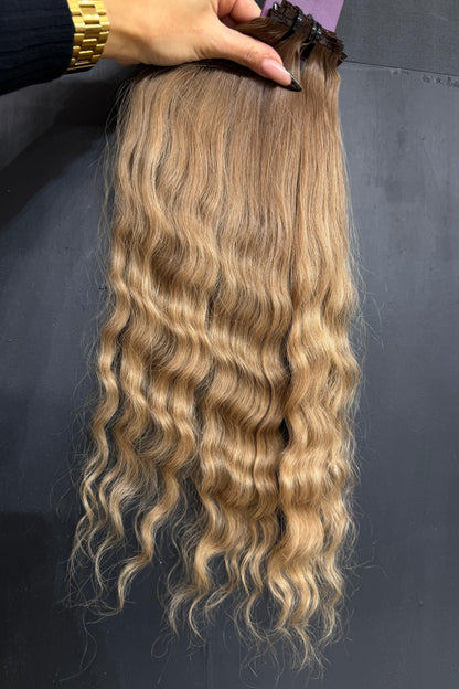 PRE-BONDED COLORED SLAVIC DEEP WAVE 44cm : 57g