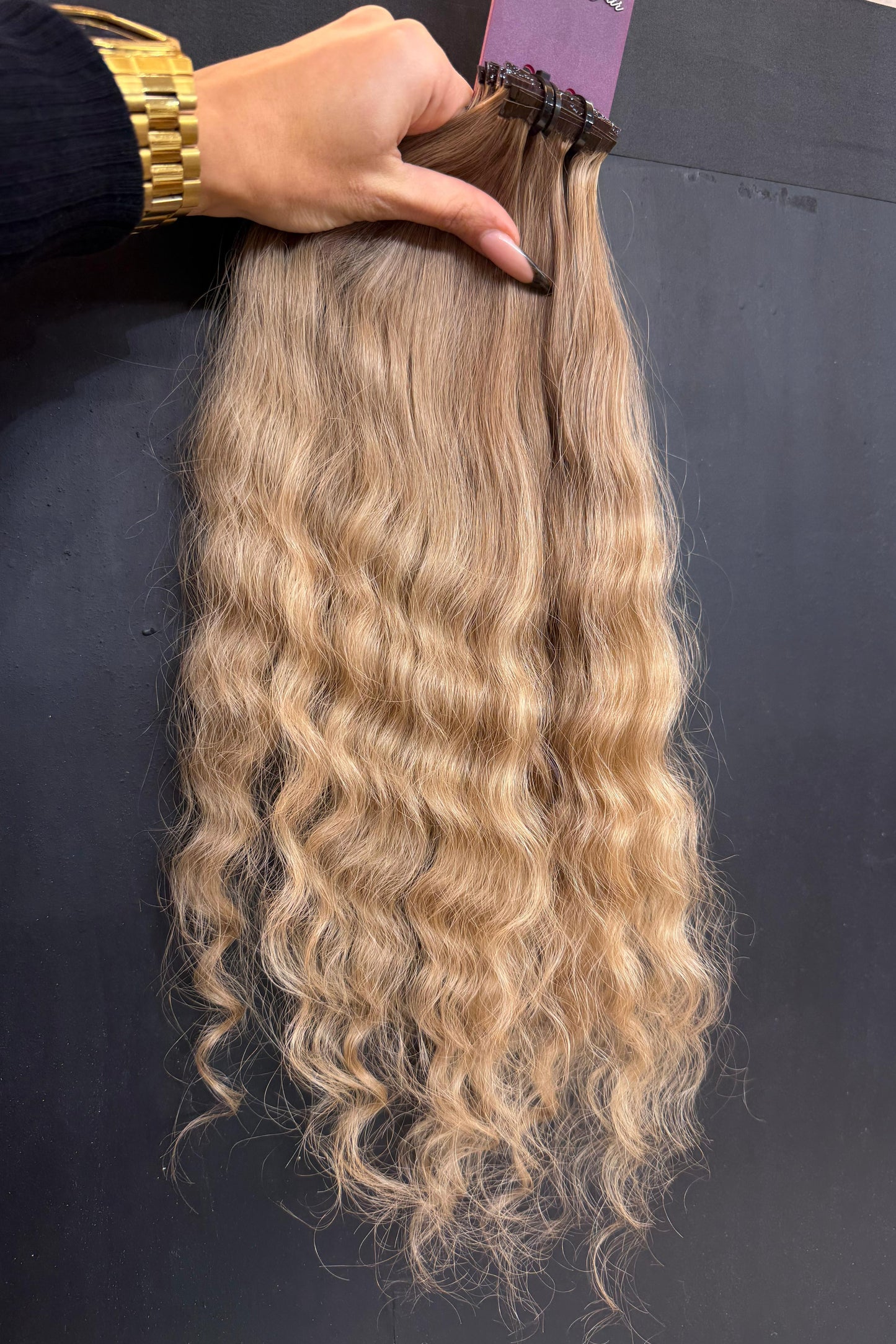 PRE-BONDED COLORED SLAVIC CURLY 45cm : 52g