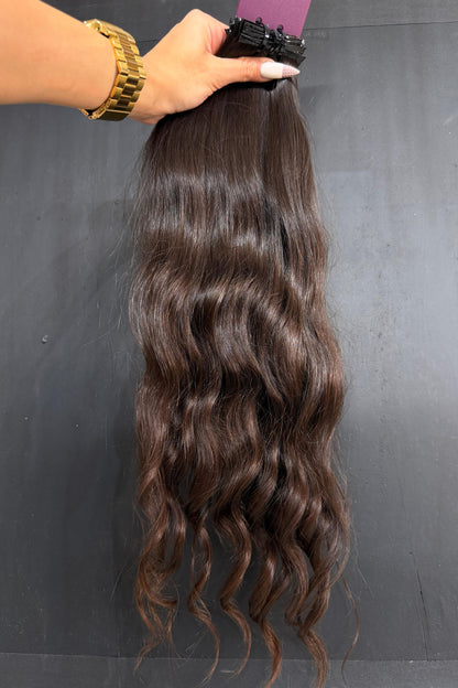 PRE-BONDED VIRGIN SLAVIC NATURAL WAVE 53cm : 90g