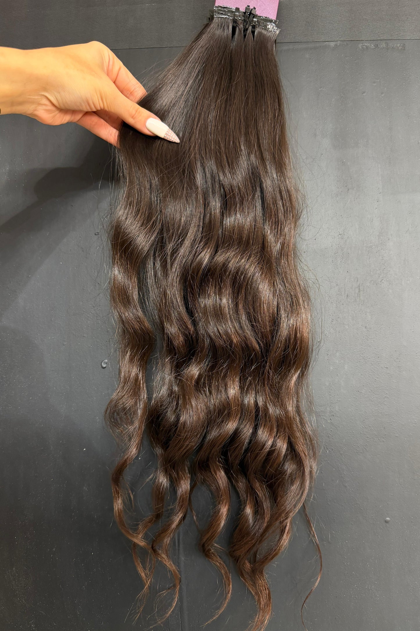PRE-BONDED VIRGIN SLAVIC NATURAL WAVE 53cm : 90g