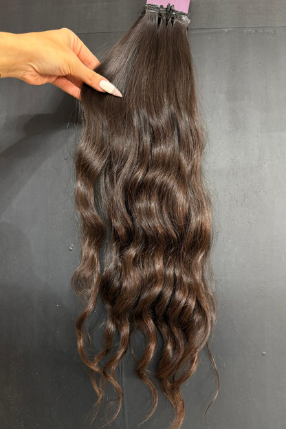 PRE-BONDED VIRGIN SLAVIC NATURAL WAVE 53cm : 90g