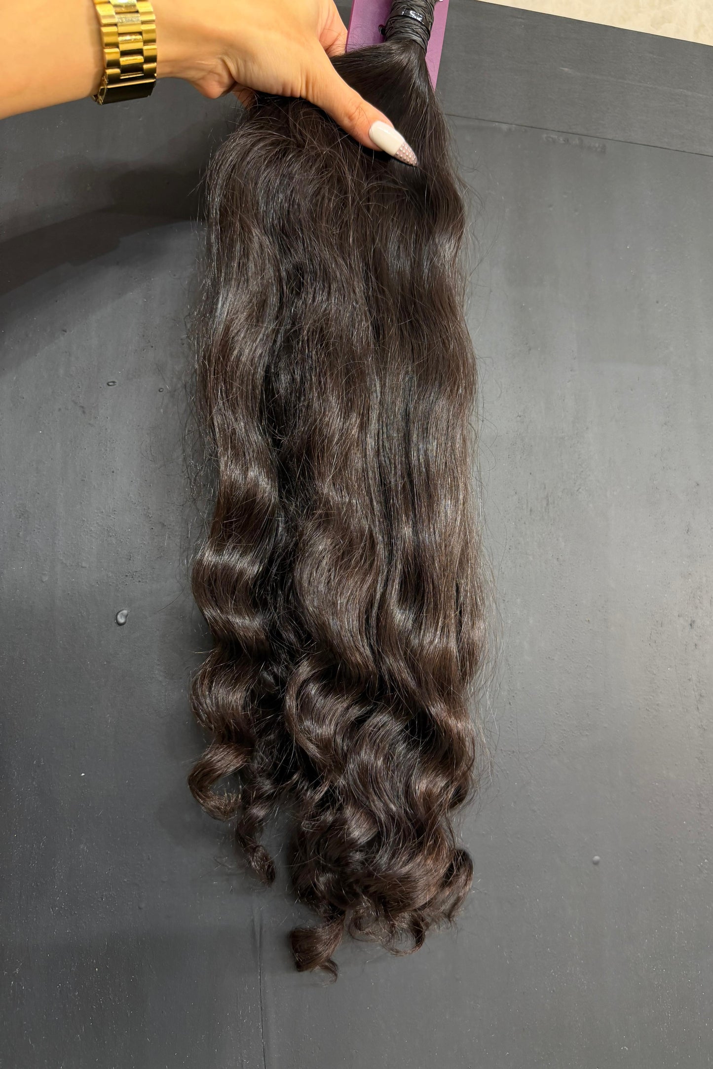 BULK VIRGIN SLAVIC CURLY 54cm : 136g