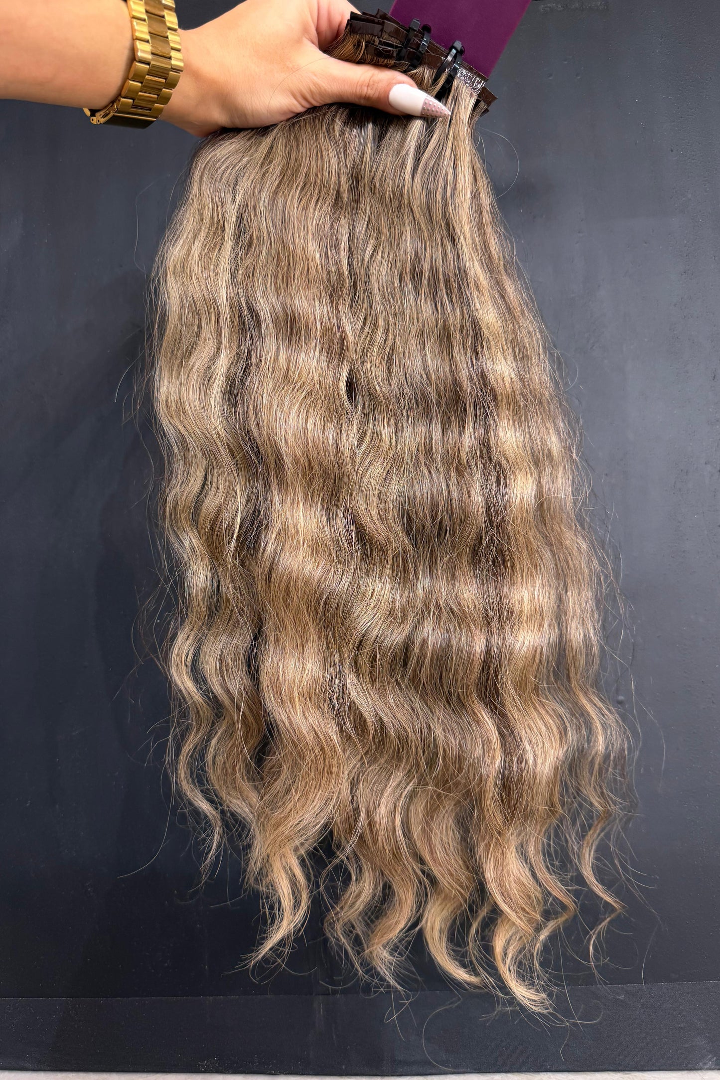 PRE-BONDED COLORED SLAVIC DEEP WAVE 49cm : 80g