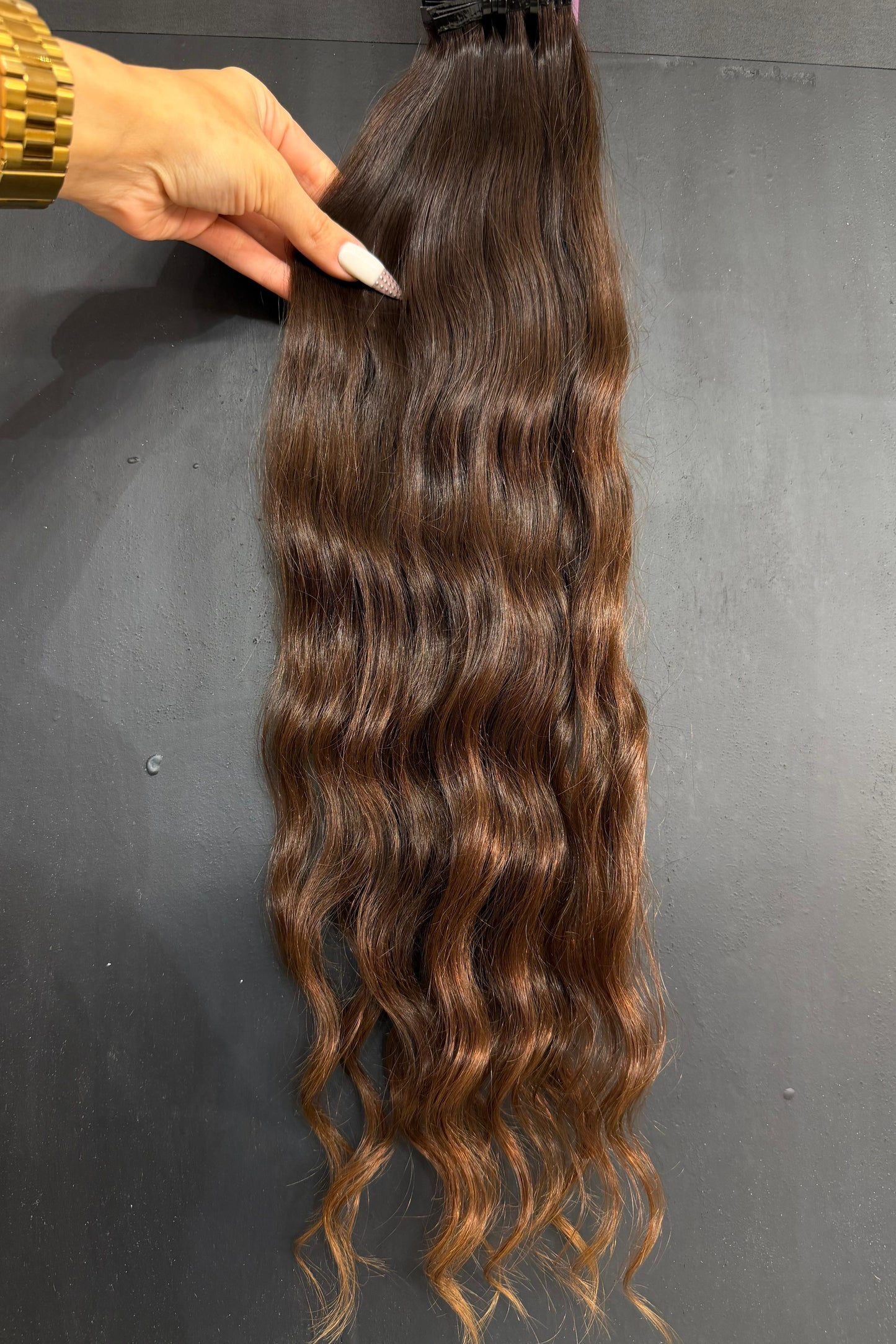 PRE-BONDED VIRGIN SLAVIC WAVY 50cm : 79g