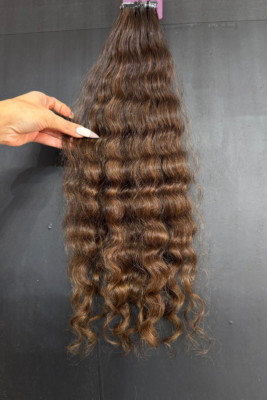 PRE-BONDED VIRGIN SLAVIC CURLY 50cm : 56g