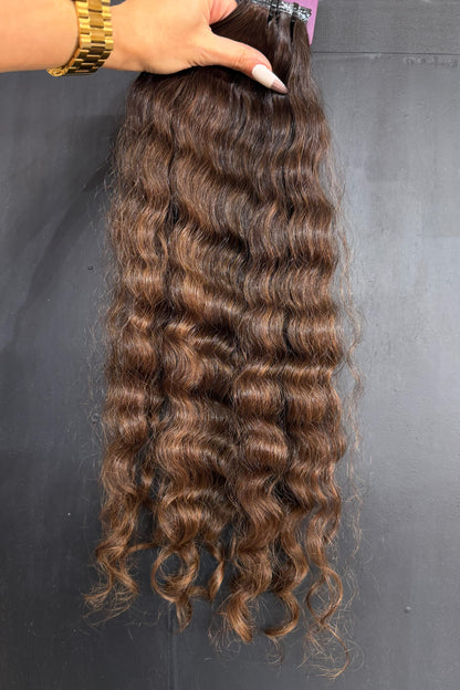 PRE-BONDED VIRGIN SLAVIC CURLY 50cm : 56g
