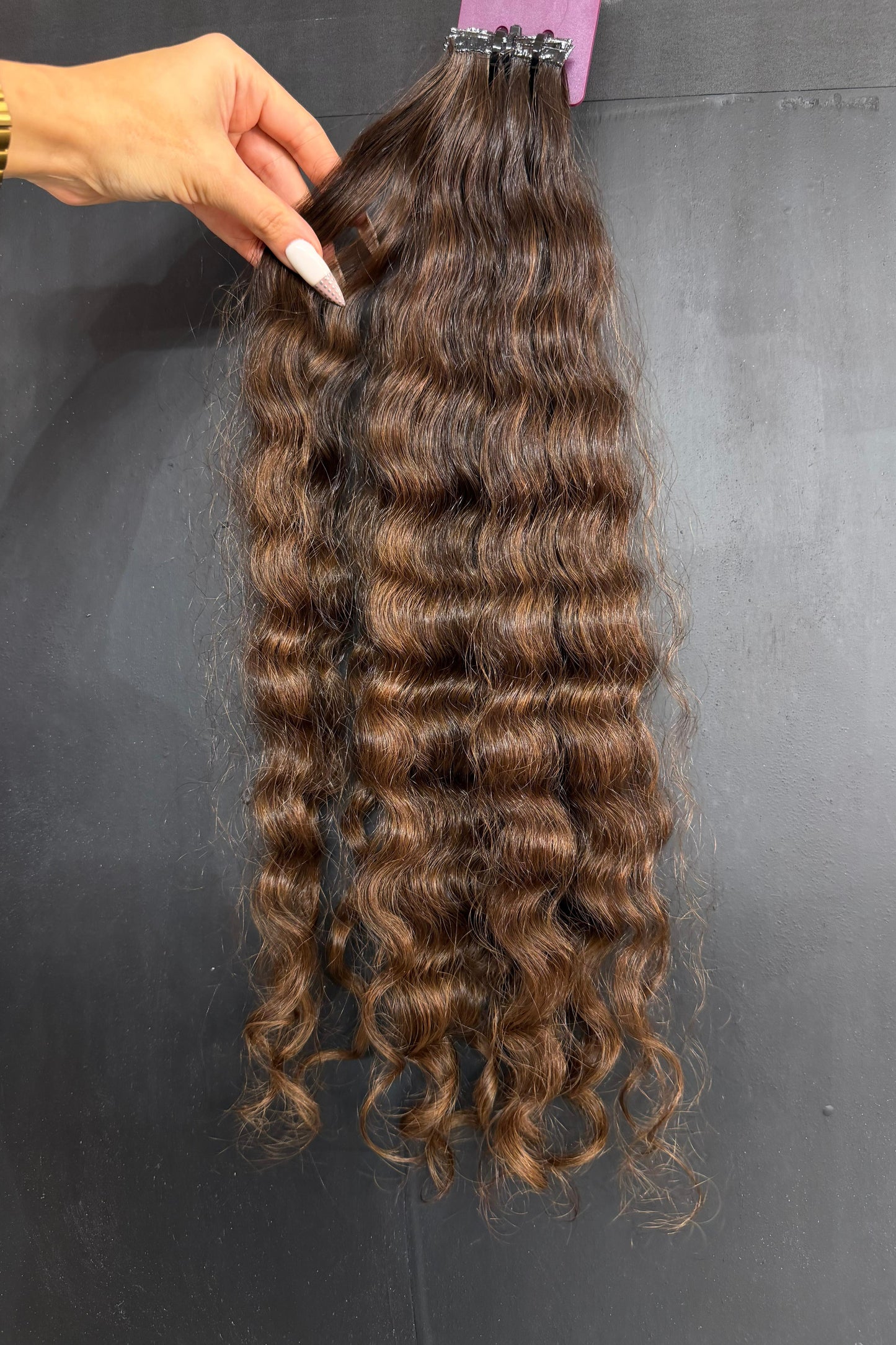 PRE-BONDED VIRGIN SLAVIC CURLY 50cm : 56g