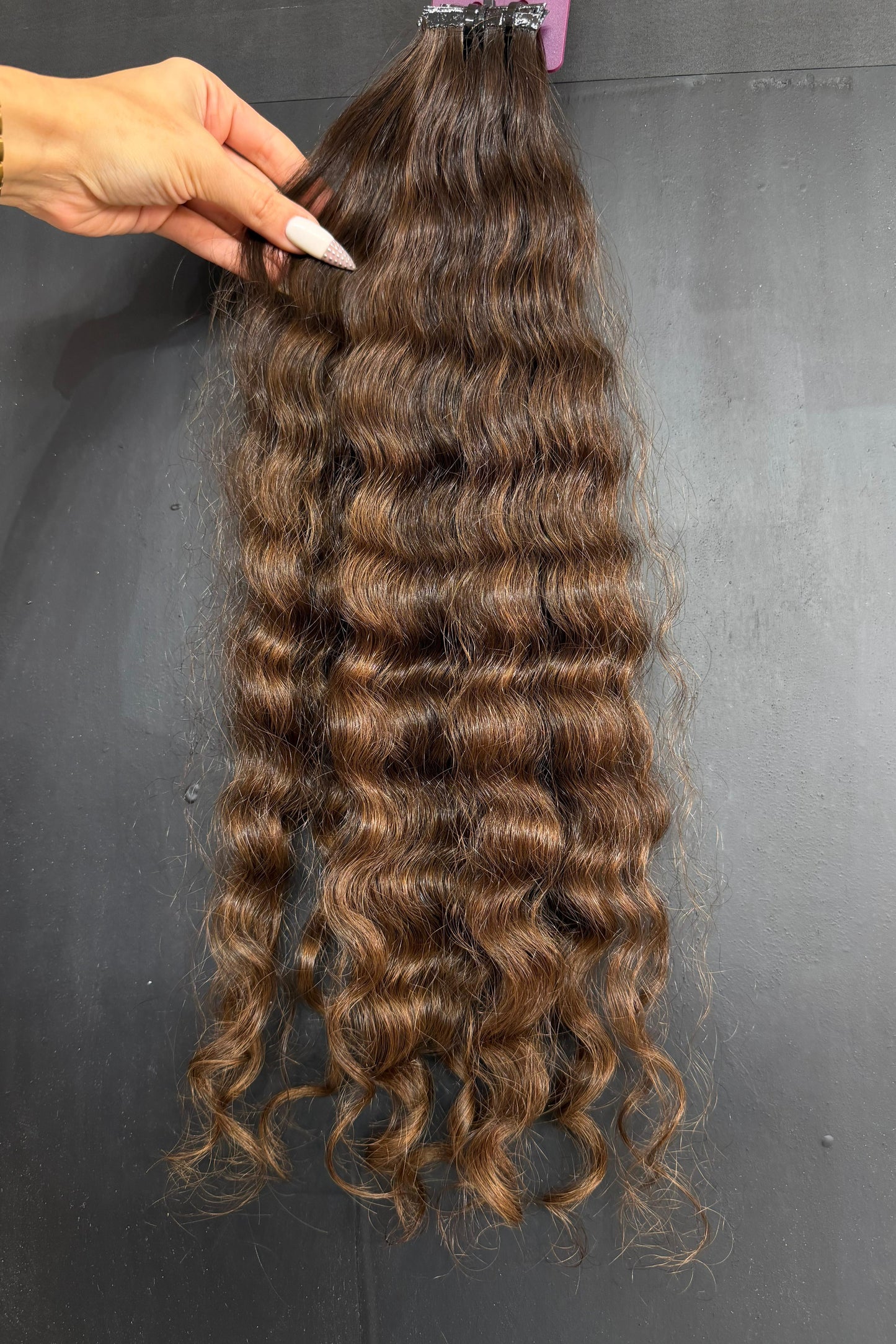 PRE-BONDED VIRGIN SLAVIC CURLY 50cm : 56g