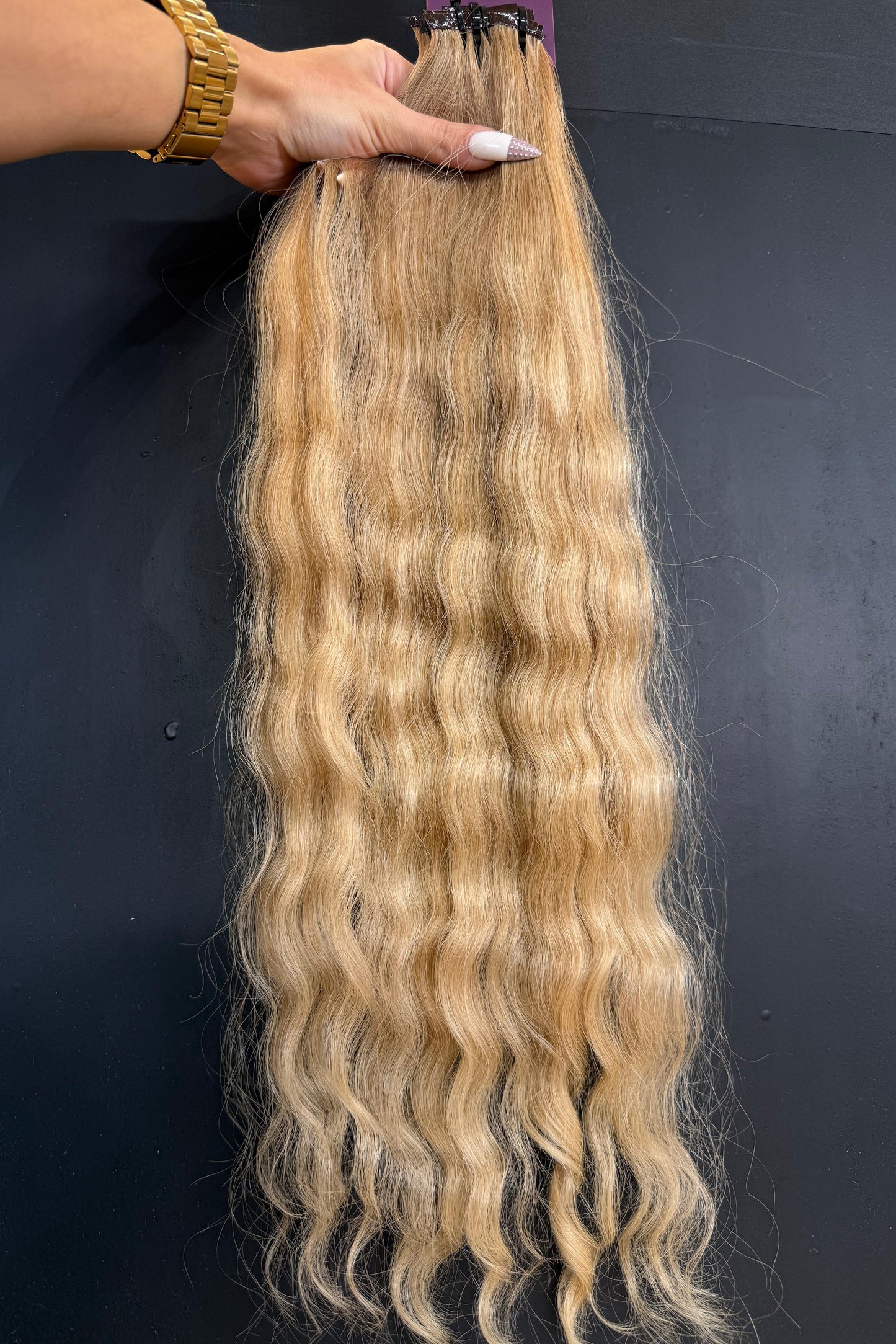 PRE-BONDED COLORED SLAVIC DEEP WAVE 58cm : 87g