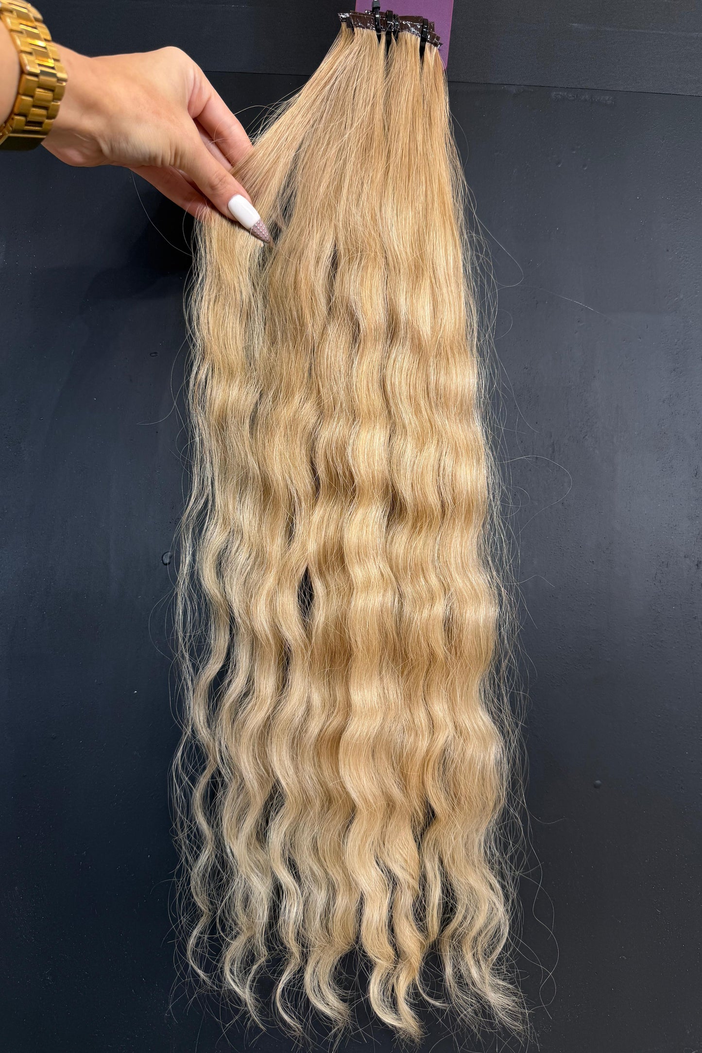 PRE-BONDED COLORED SLAVIC DEEP WAVE 58cm : 87g