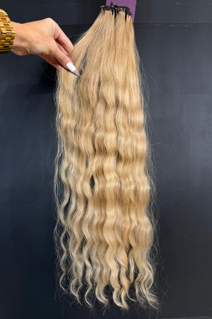 PRE-BONDED COLORED SLAVIC DEEP WAVE 58cm : 87g