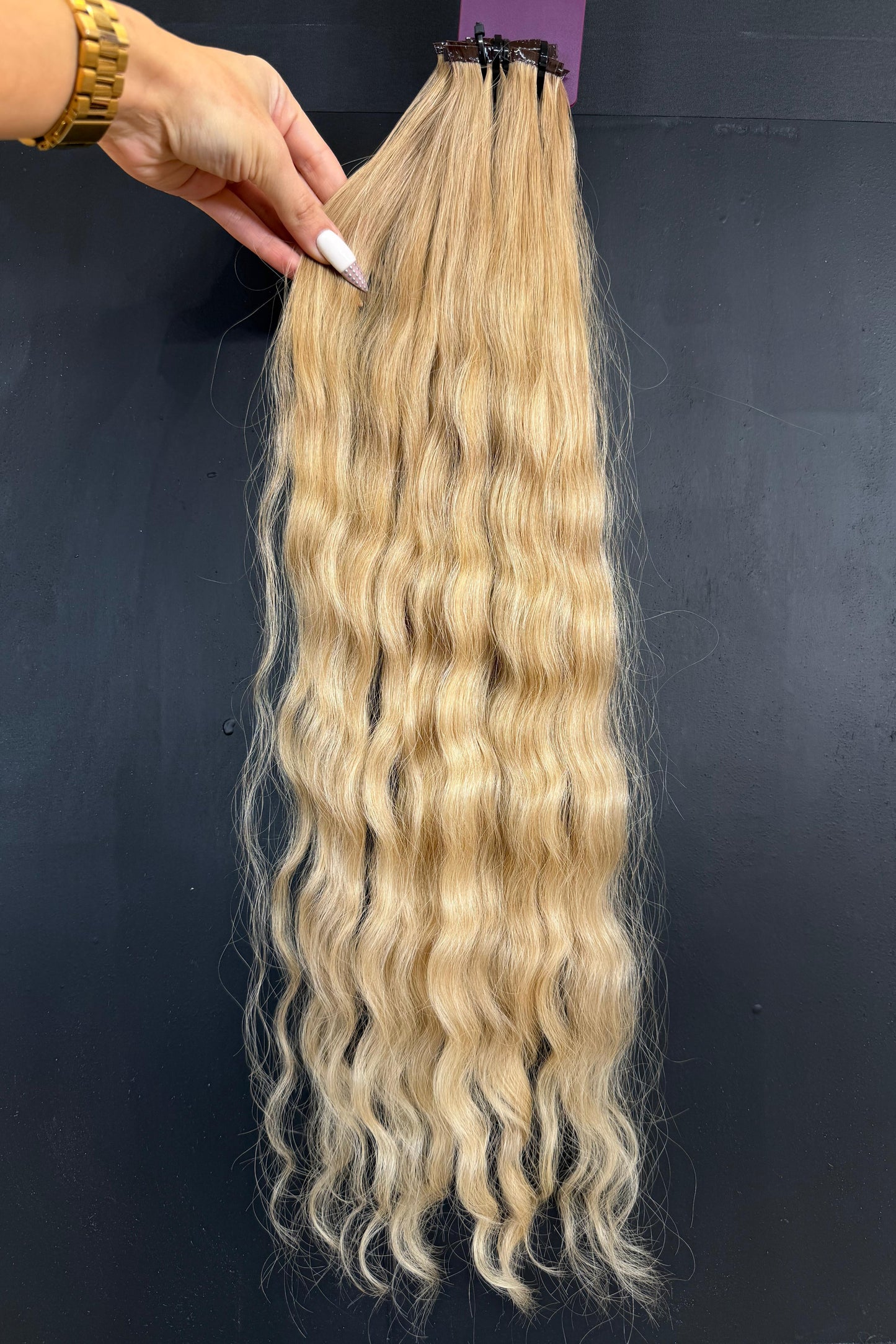 PRE-BONDED COLORED SLAVIC DEEP WAVE 58cm : 87g