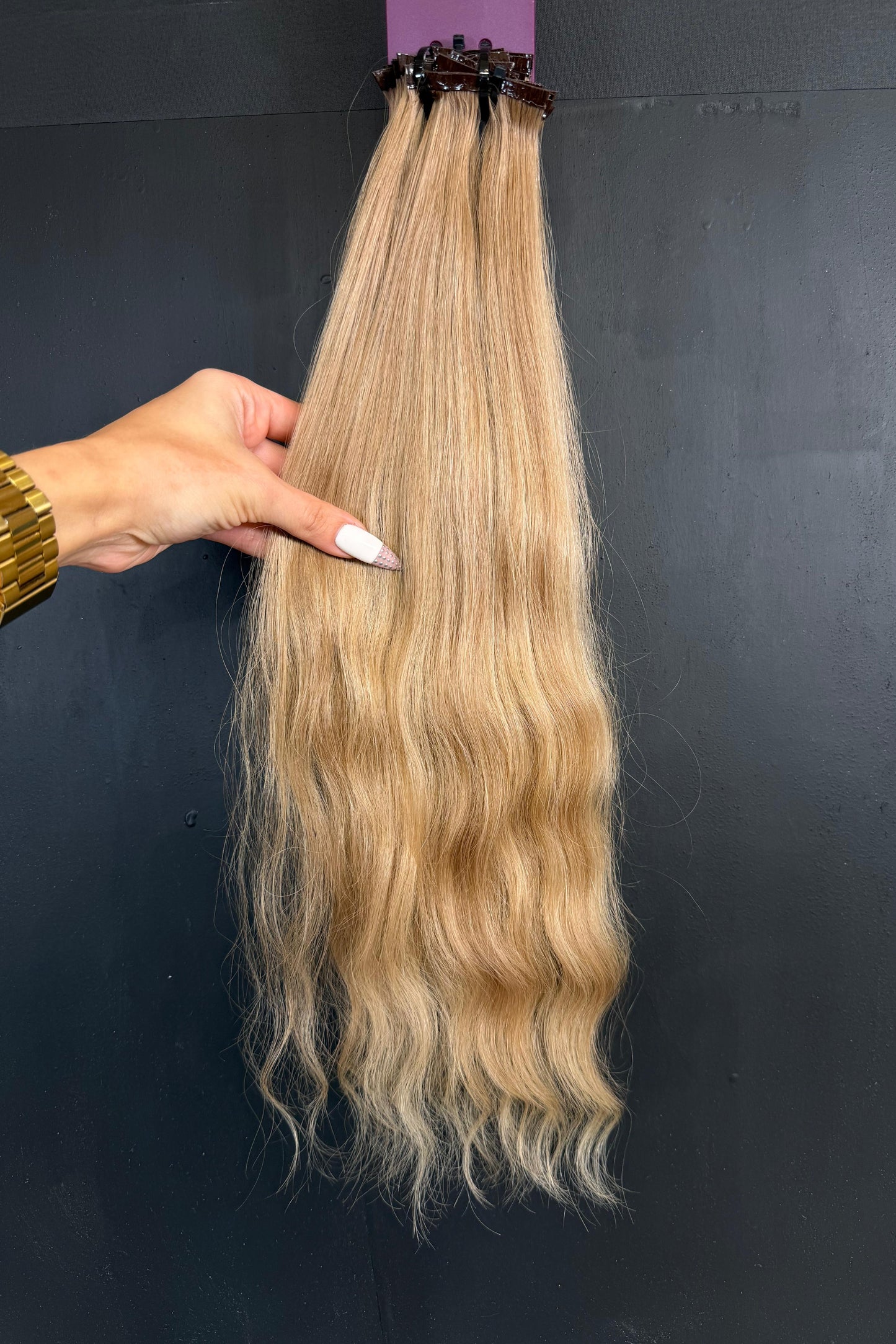 PRE-BONDED COLORED SLAVIC SLIGHT WAVE 49cm : 57g