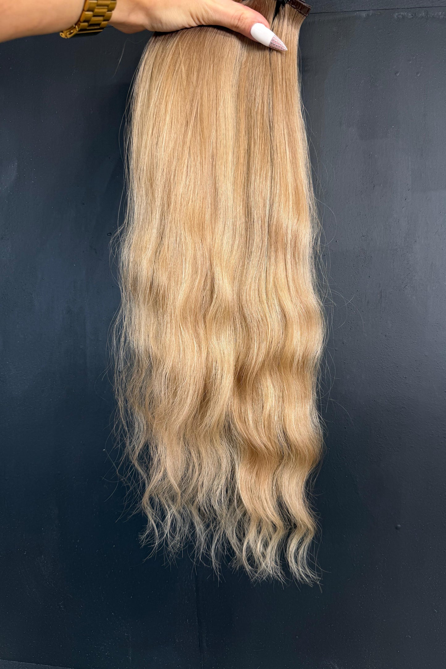 PRE-BONDED COLORED SLAVIC SLIGHT WAVE 49cm : 57g