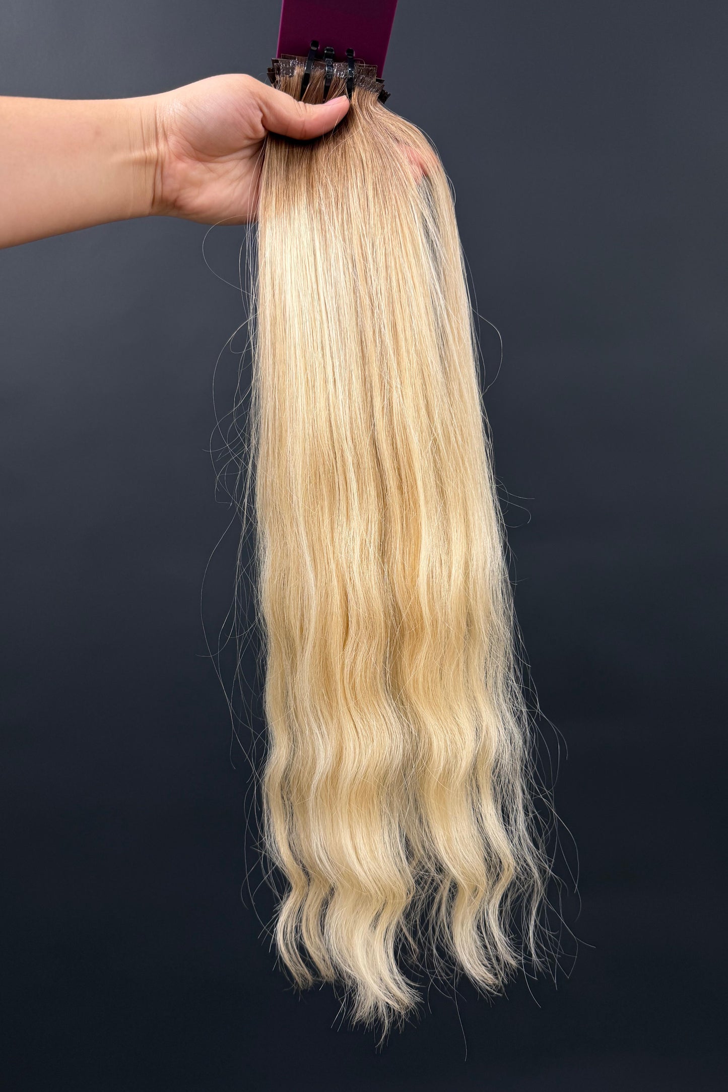 PRE-BONDED COLORED SLAVIC SLIGHT WAVE 53cm : 49g