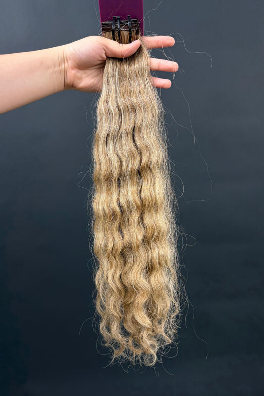 PRE-BONDED COLORED SLAVIC CURLY 47cm : 70g