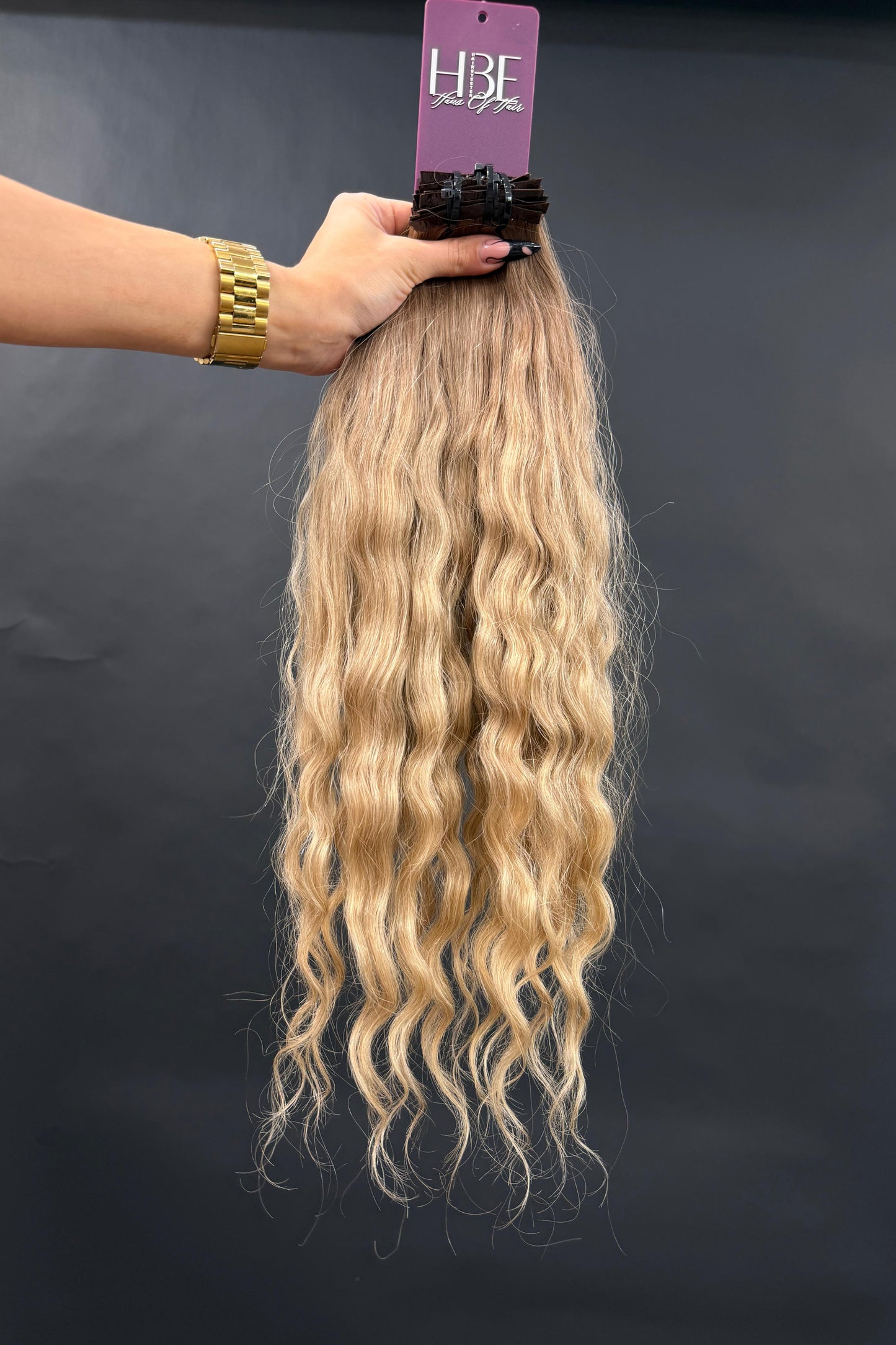 PRE-BONDED COLORED SLAVIC DEEP WAVE 46cm : 96g