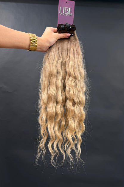 PRE-BONDED COLORED SLAVIC DEEP WAVE 46cm : 96g