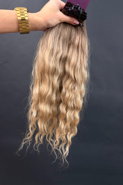 PRE-BONDED COLORED SLAVIC DEEP WAVE 46cm : 96g