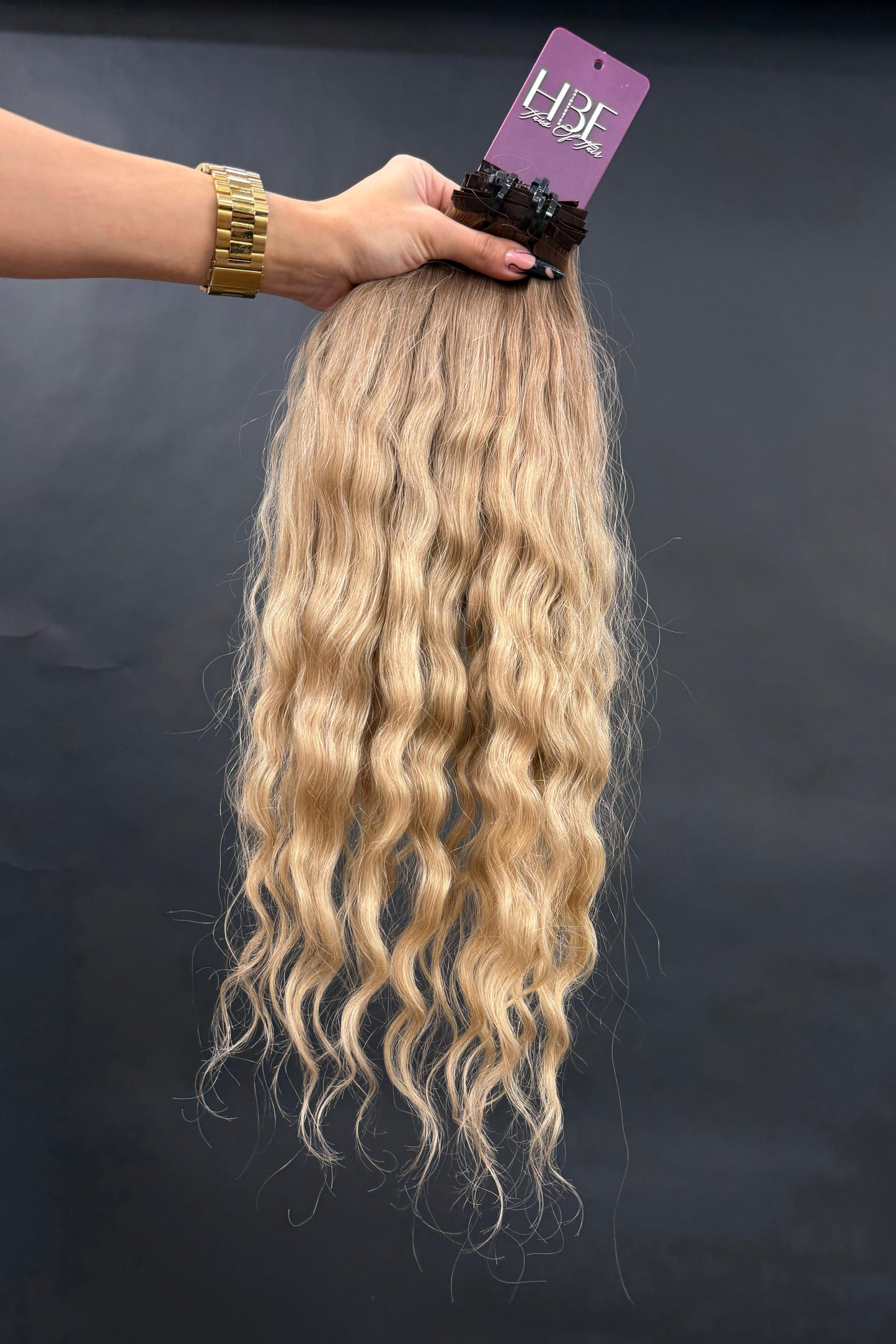 PRE-BONDED COLORED SLAVIC DEEP WAVE 46cm : 96g