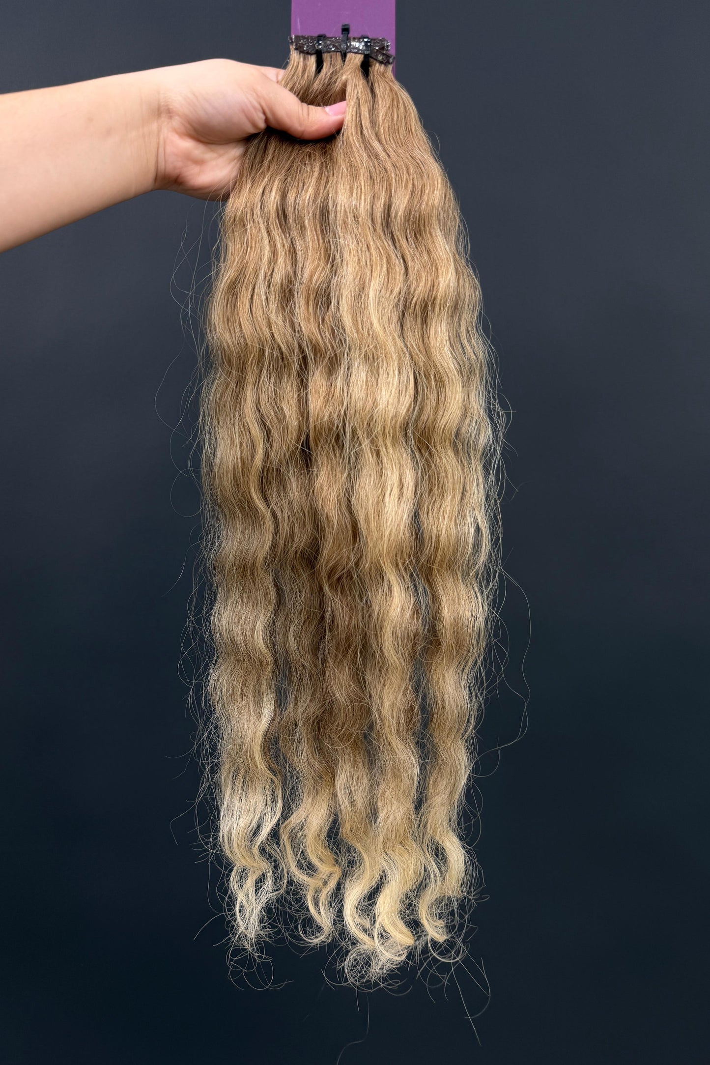 PRE-BONDED COLORED SLAVIC CURLY 53cm : 50g