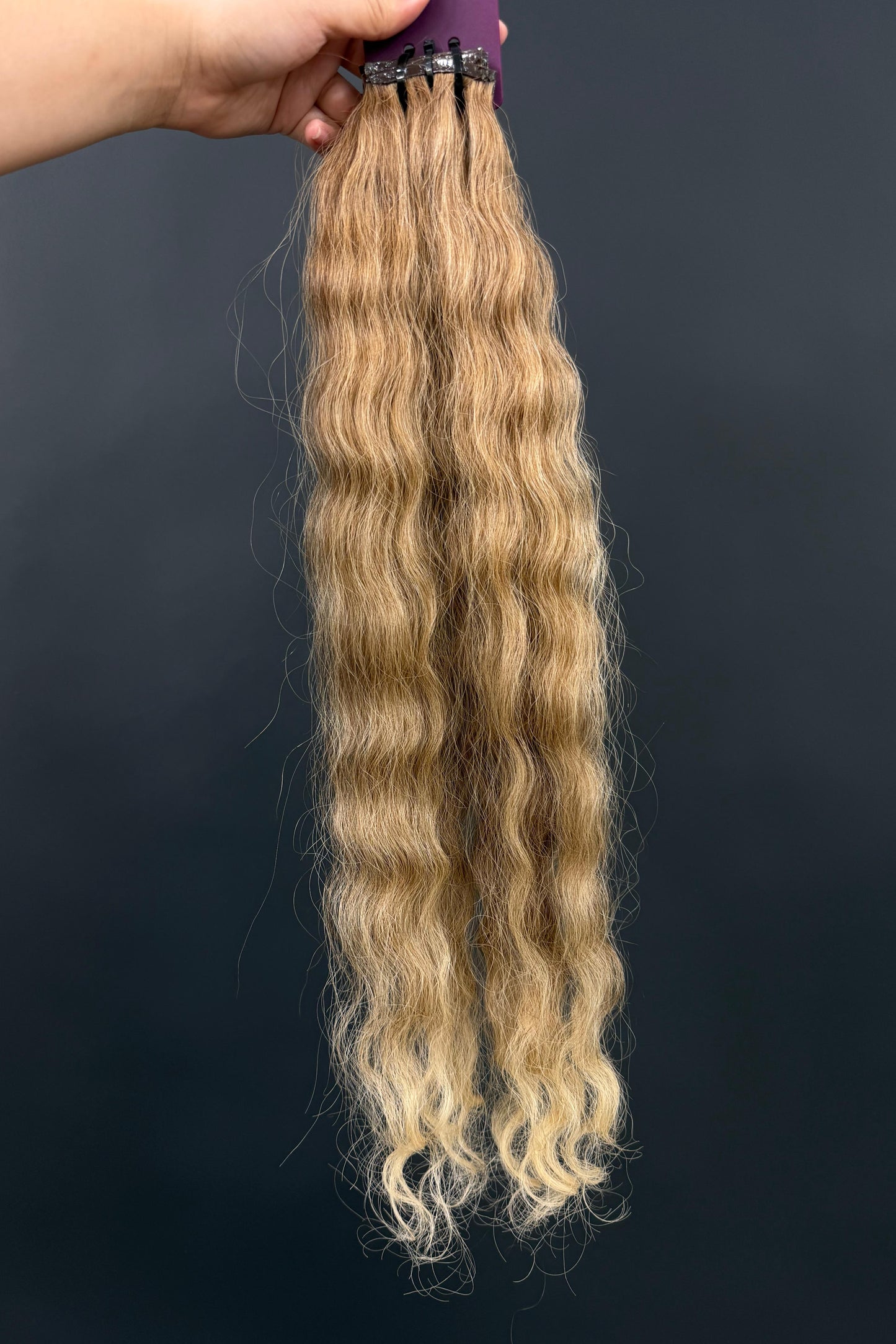 PRE-BONDED COLORED SLAVIC CURLY 53cm : 50g