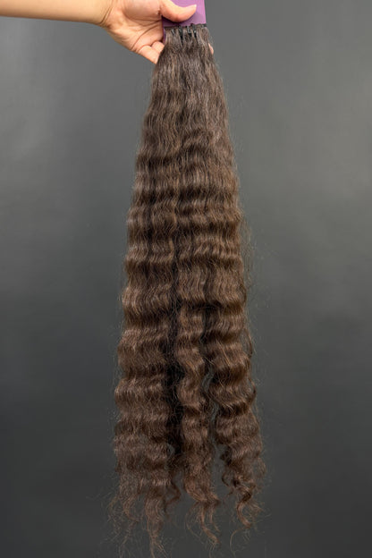 PRE-BONDED VIRGIN SLAVIC CURLY 61cm : 83g