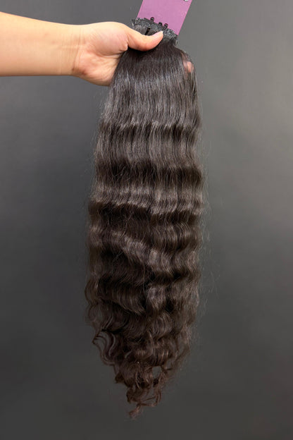 PRE-BONDED VIRGIN SLAVIC CURLY 53cm : 61g