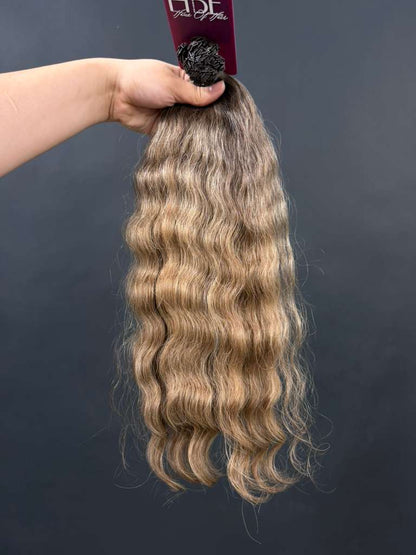 PRE-BONDED COLORED SLAVIC WAVY 44cm : 74g