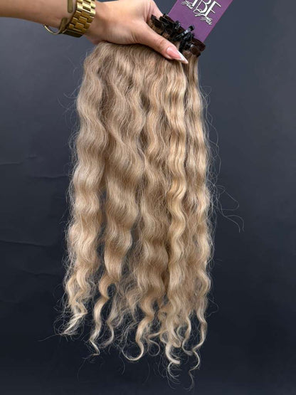 PRE-BONDED COLORED SLAVIC CURLY 45cm : 69g