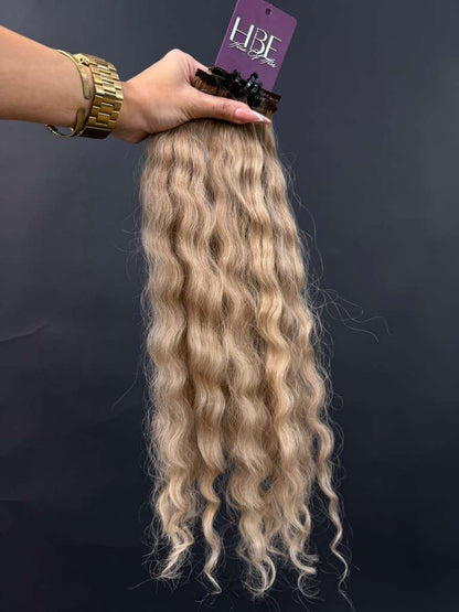 PRE-BONDED COLORED SLAVIC CURLY 45cm : 69g