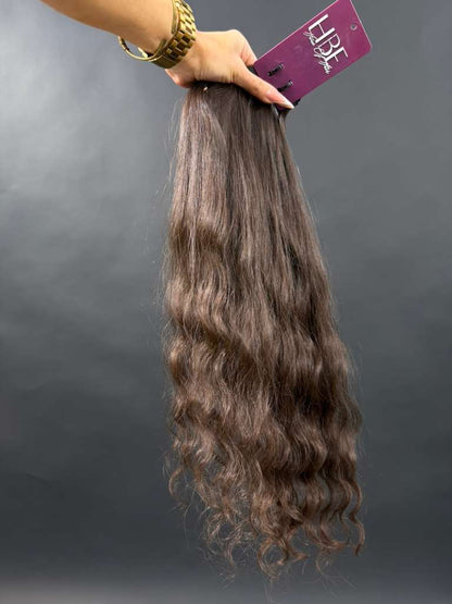 PRE-BONDED STRIPS VIRGIN SLAVIC CURLY 54cm : 68g