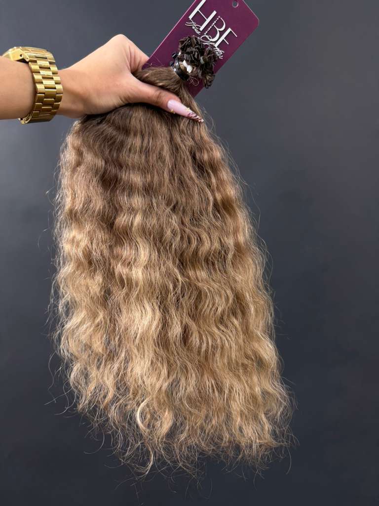 PRE-BONDED COLORED SLAVIC CURLY 45cm : 83g