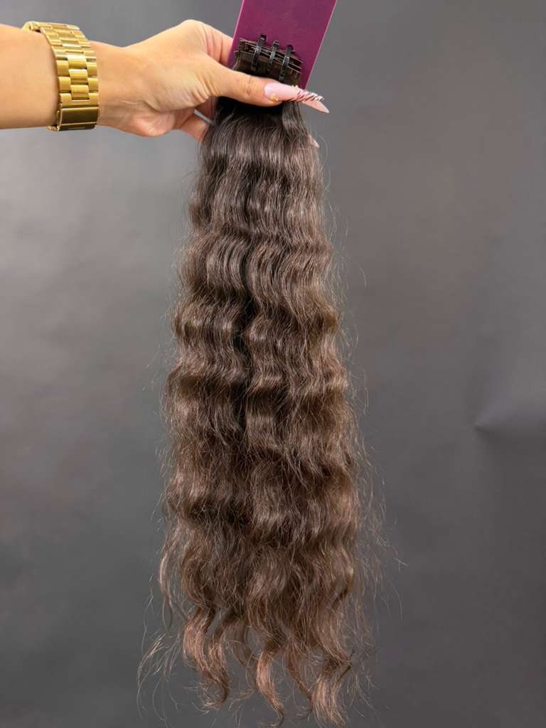 PRE-BONDED VIRGIN SLAVIC CURLY 46cm : 39g