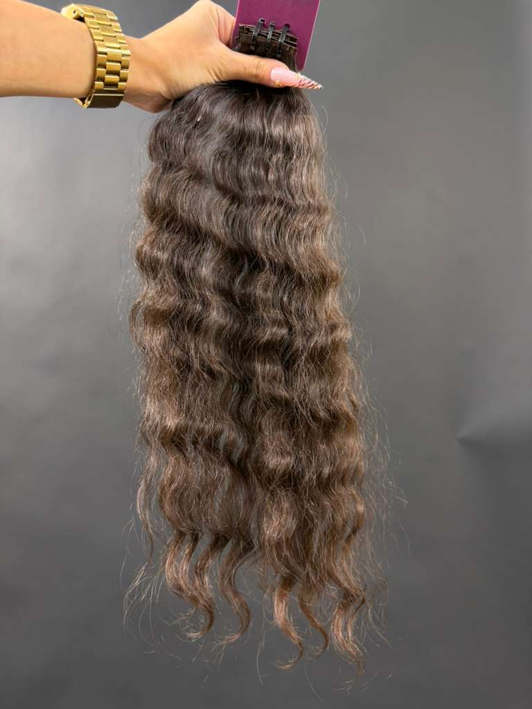 PRE-BONDED VIRGIN SLAVIC CURLY 46cm : 39g
