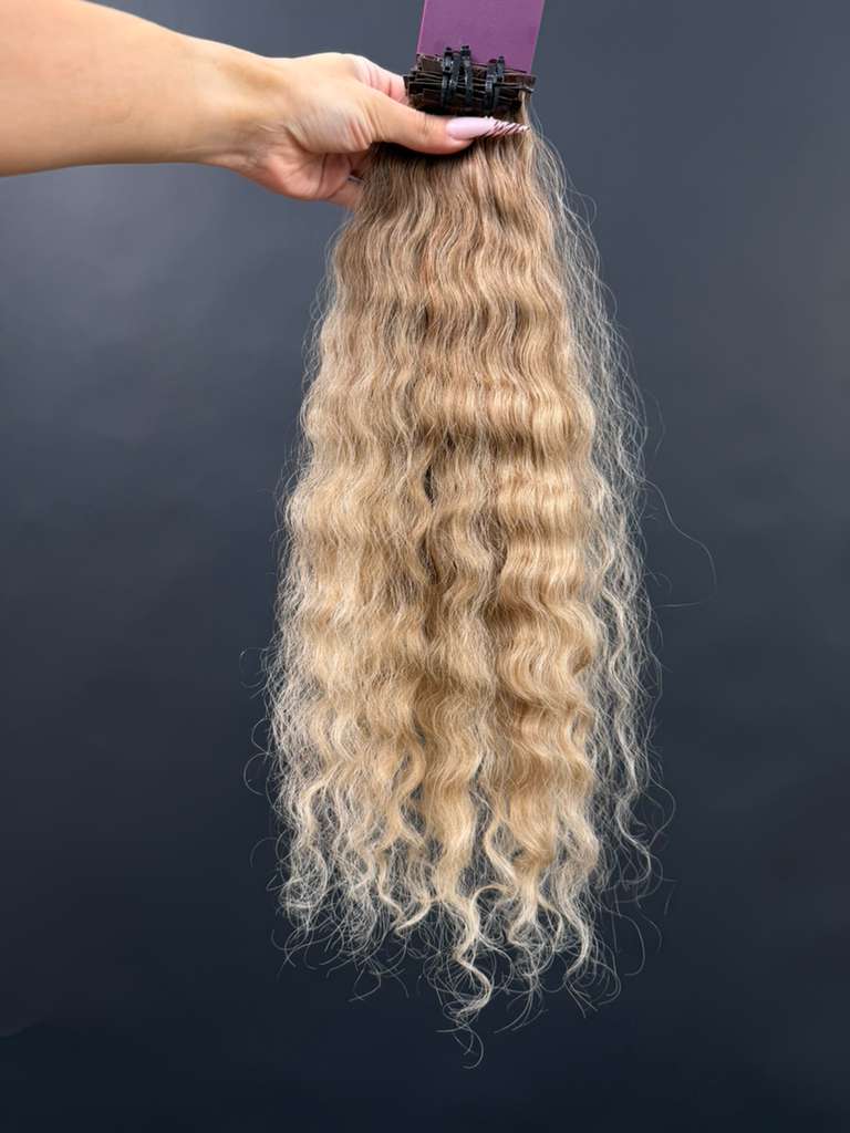 PRE-BONDED COLORED SLAVIC CURLY 46cm : 60g