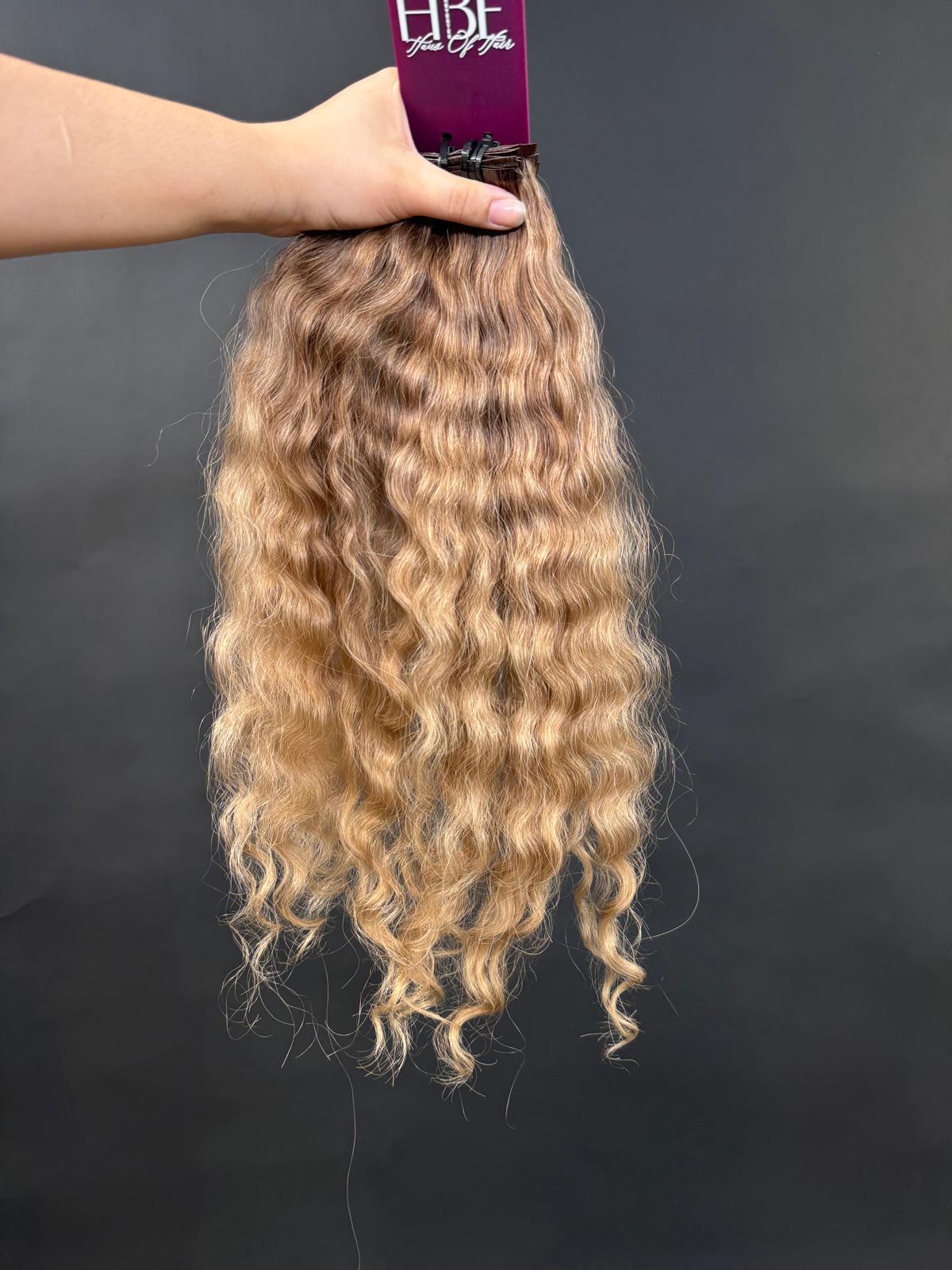 PRE-BONDED COLORED SLAVIC CURLY 46cm : 55g