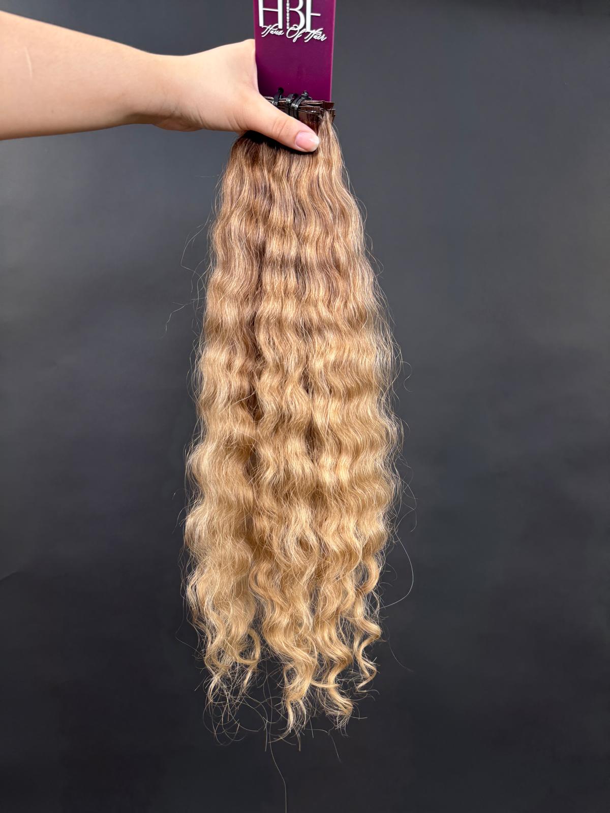 PRE-BONDED COLORED SLAVIC CURLY 46cm : 55g