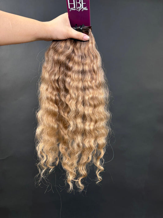 PRE-BONDED COLORED SLAVIC CURLY 46cm : 55g