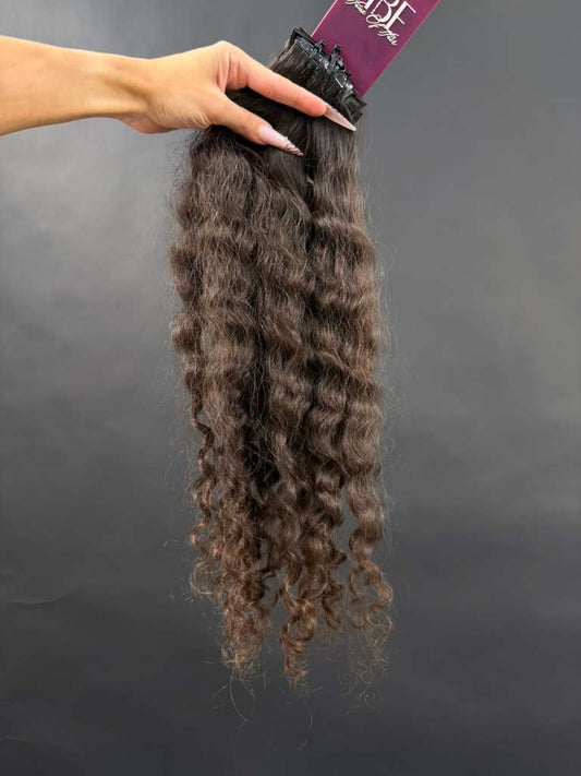 PRE-BONDED VIRGIN SLAVIC CURLY 46cm : 90g