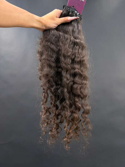 PRE-BONDED VIRGIN SLAVIC CURLY 46cm : 90g