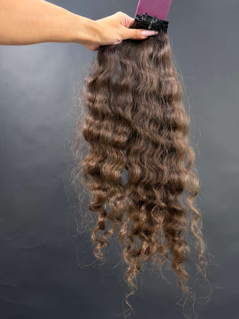 PRE-BONDED VIRGIN SLAVIC CURLY 50cm : 81g