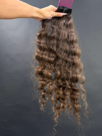 PRE-BONDED VIRGIN SLAVIC CURLY 50cm : 81g