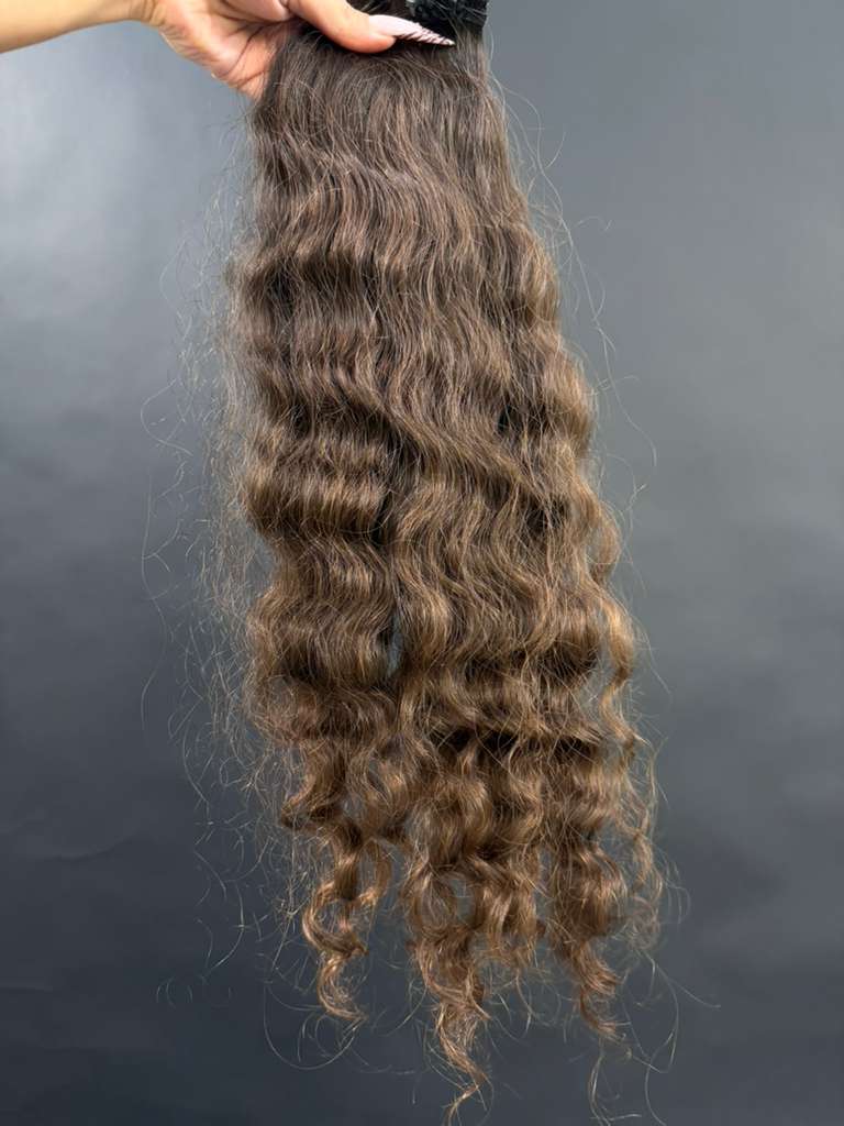 PRE-BONDED VIRGIN SLAVIC CURLY 50cm : 81g