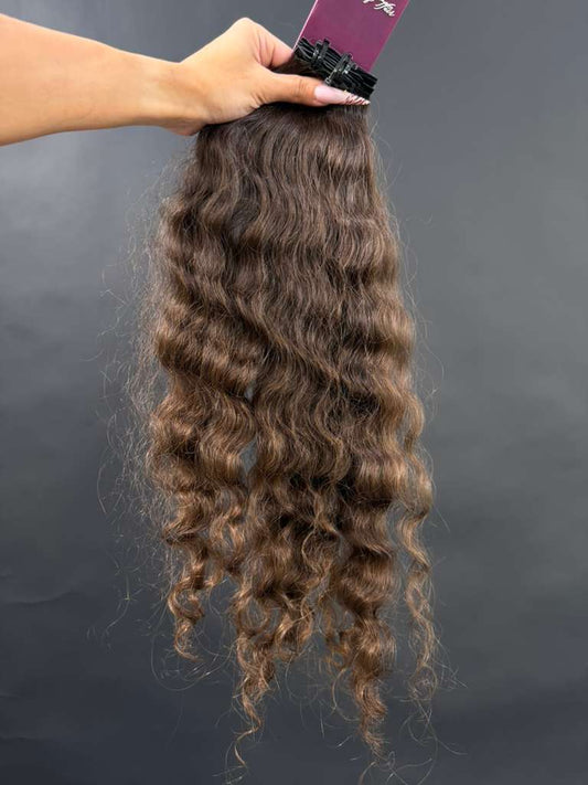 PRE-BONDED VIRGIN SLAVIC CURLY 50cm : 81g