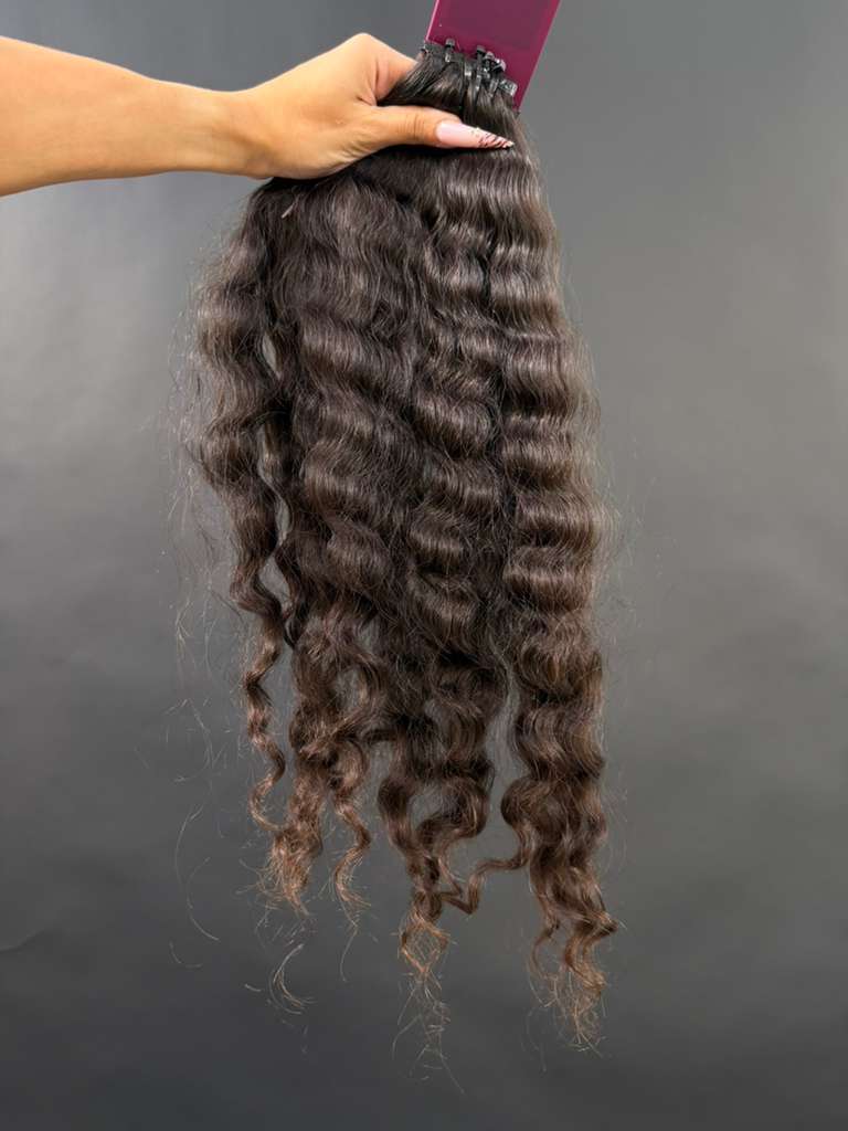 PRE-BONDED VIRGIN SLAVIC CURLY 48cm : 66g